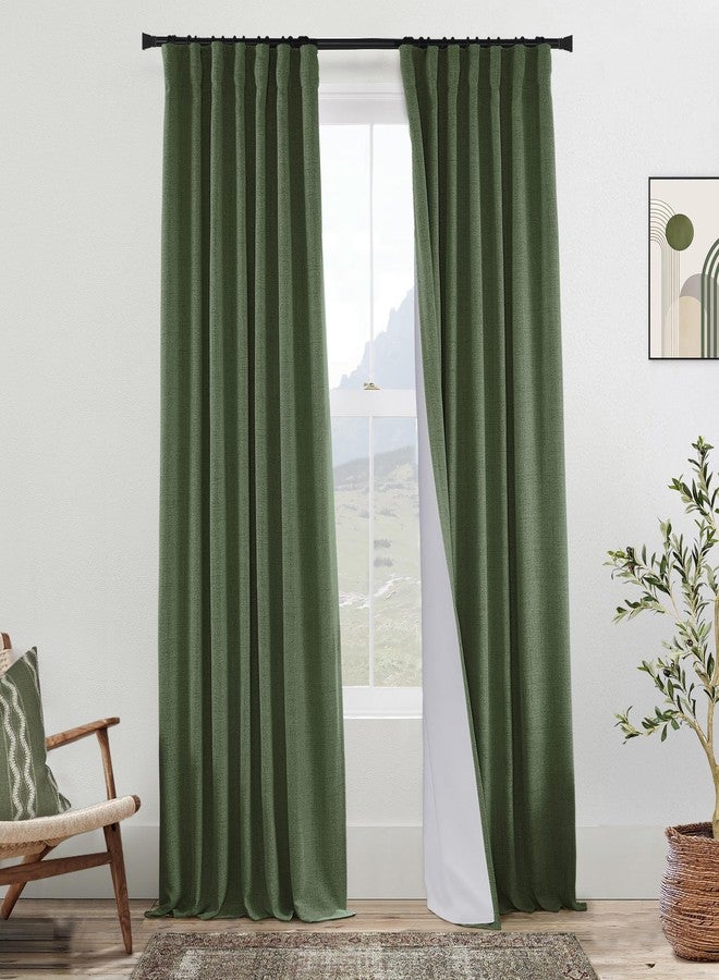 PANELSBURG 108 Inch Curtains for Bedroom,Thick Blackout Olive Green Curtains for Living Room 108 Inches Long Set 2 Panels - Image 1